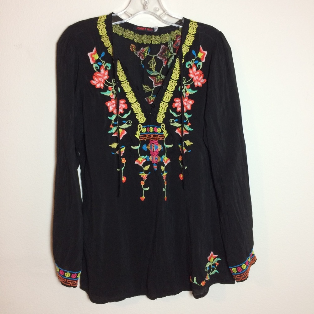 Johnny Was Embroidered Top